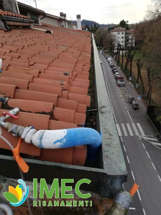 Riparare pluviale senza rompere